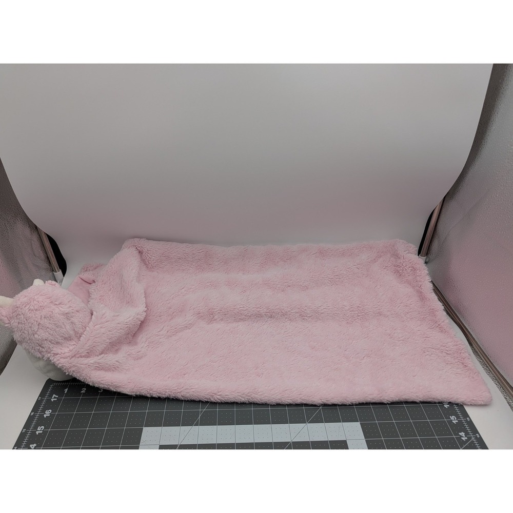 Quiltex Pink Cow Lovey Plush Blanket Mat Oversized Large 30 x 29 Stuffed Animal - Picture 8 of 9